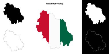 Rosario belediyesi (Sonora) ana hat haritası seti