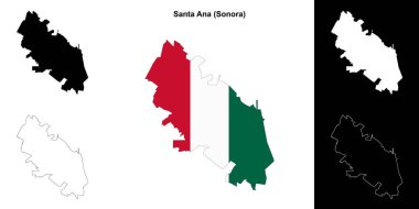 Santa Ana belediyesi (Sonora) ana hat haritası seti