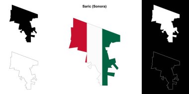 Sariç belediyesi (Sonora) ana hat haritası seti