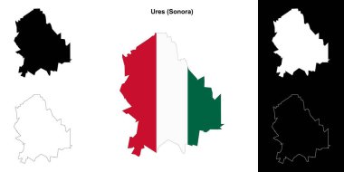 Ures belediyesi (Sonora) ana hat haritası seti