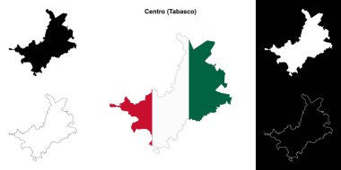 Centro belediyesi (Tabasco) ana hat haritası seti