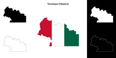 Tenosique belediyesi (Tabasco) ana hat haritası seti