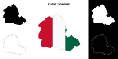 Cruillas Belediyesi (Tamaulipas) ana hat haritası seti