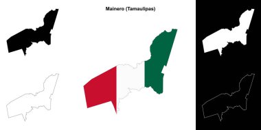 Mainero belediyesi (Tamaulipas) ana hat haritası seti