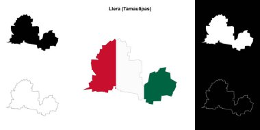 Llera belediyesi (Tamaulipas) ana hat haritası seti