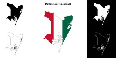 Matamoros belediyesi (Tamaulipas) ana hat haritası seti