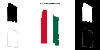 Reynosa belediyesi (Tamaulipas) ana hat haritası seti