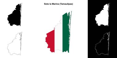 Soto la Marina Belediyesi (Tamaulipas) ana hat haritası seti