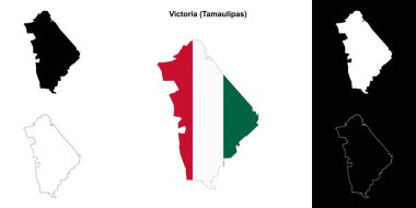 Victoria belediyesi (Tamaulipas) ana hat haritası seti
