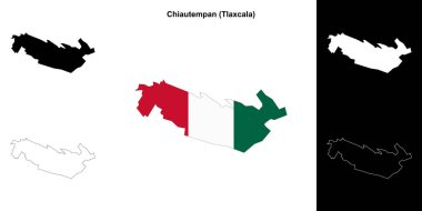 Chiautempan belediyesi (Tlaxcala) ana hat haritası seti