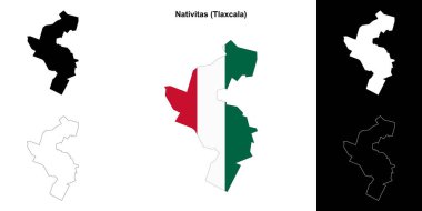Nativitas belediyesi (Tlaxcala) ana hat haritası seti