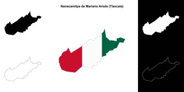 Nanacamilpa de Mariano Arista Belediyesi (Tlaxcala) ana hat haritası