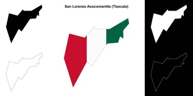 San Lorenzo Axocomanitla Belediyesi (Tlaxcala) ana hat haritası