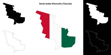 Santa Isabel Xiloxtla Belediyesi (Tlaxcala) ana hat haritası