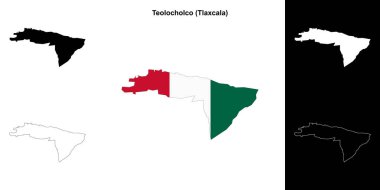 Teolocholco belediyesi (Tlaxcala) ana hat haritası seti