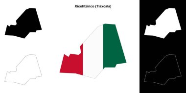 Xicohtzinco belediyesi (Tlaxcala) ana hat haritası seti