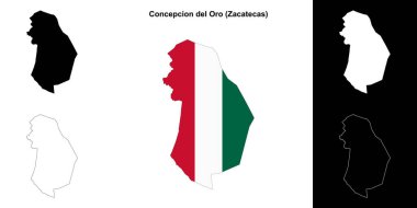 Concepcion del Oro belediyesi (Zacatecas) ana hat haritası seti