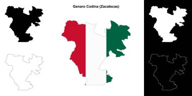 Genaro Codina belediyesi (Zacatecas) ana hat haritası belirlendi