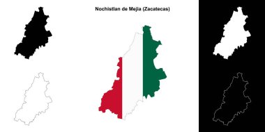 Nochistlan de Mejia belediyesi (Zacatecas) ana hat haritası seti