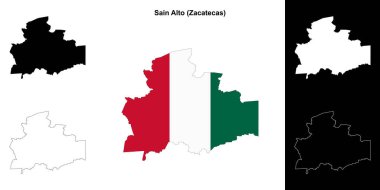 Sain Alto belediyesi (Zacatecas) ana hat haritası ayarlandı