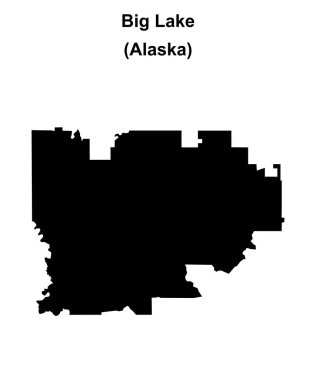 Büyük Göl (Alaska) boş ana hat haritası