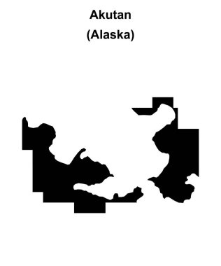 Akutan (Alaska) boş ana hat haritası