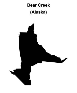Bear Creek (Alaska) boş ana hat haritası