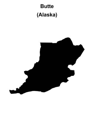 Butte (Alaska) boş ana hat haritası