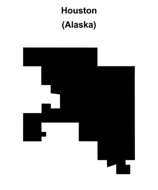 Houston (Alaska) boş ana hat haritası