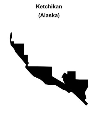 Ketchikan (Alaska) boş ana hat haritası