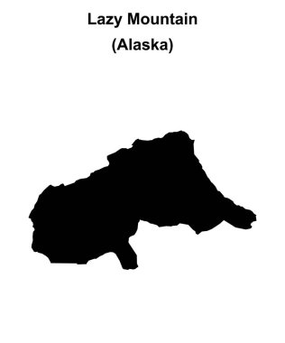 Tembel Dağ (Alaska) boş ana hat haritası