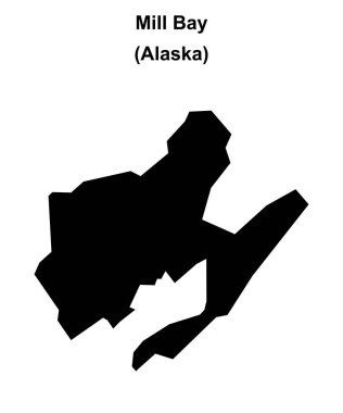 Mill Bay (Alaska) boş ana hat haritası