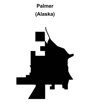 Palmer (Alaska) boş ana hat haritası