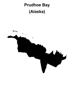 Prudhoe Körfezi (Alaska) boş ana hat haritası
