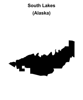 Güney Gölleri (Alaska) boş ana hat haritası