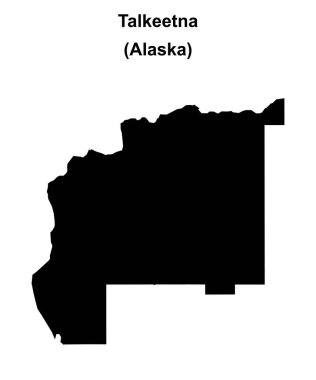 Talkeetna (Alaska) boş ana hat haritası