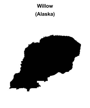 Willow (Alaska) boş dış hat haritası