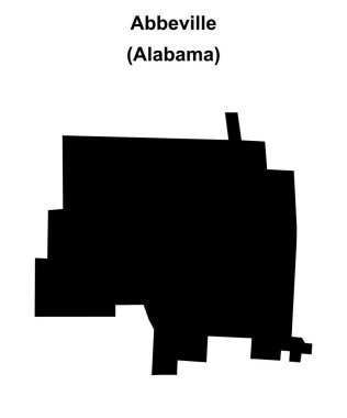 Abbeville (Alabama) boş ana hat haritası