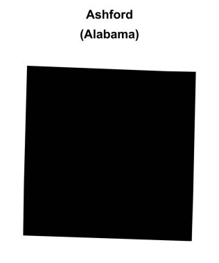 Ashford (Alabama) boş ana hat haritası