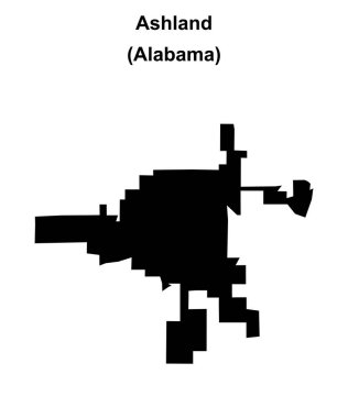 Ashland (Alabama) boş ana hat haritası