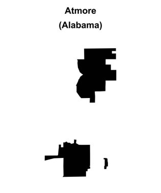 Atmore (Alabama) boş ana hat haritası