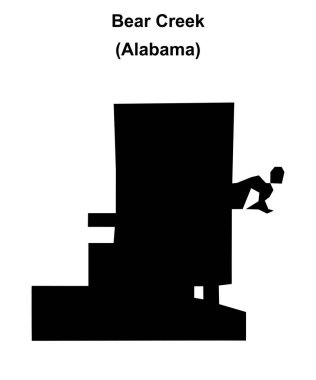 Bear Creek (Alabama) boş ana hat haritası