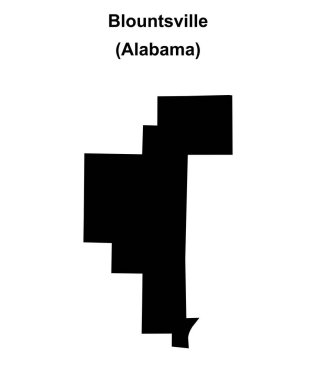 Blountsville (Alabama) boş ana hat haritası