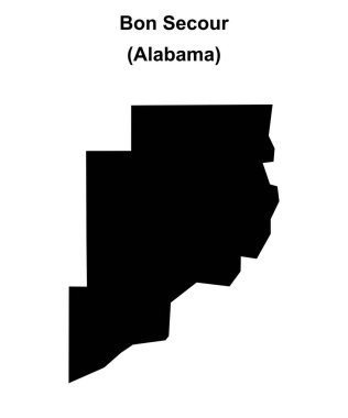 Bon Secour (Alabama) boş ana hat haritası