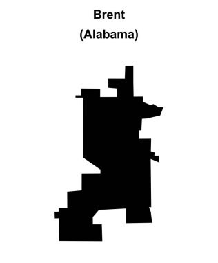 Brent (Alabama) boş ana hat haritası