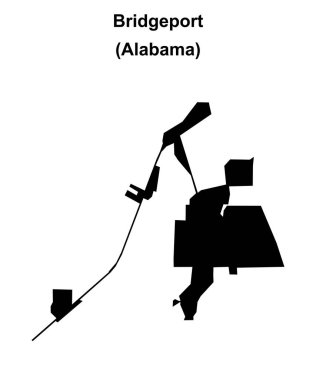 Bridgeport (Alabama) boş ana hat haritası