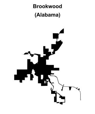 Brookwood (Alabama) boş ana hat haritası