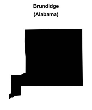 Brundidge (Alabama) boş ana hat haritası