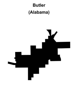 Uşak (Alabama) boş ana hat haritası