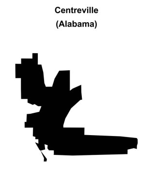 Centreville (Alabama) boş ana hat haritası